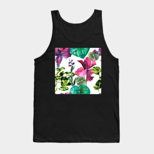 Seamless tropical flower Tank Top